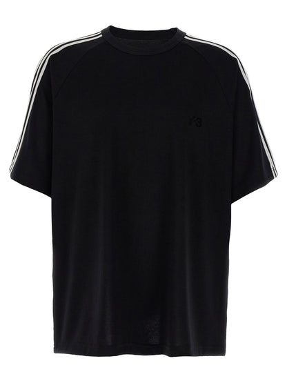 Y-3 3 Strisce T-shirt White/black