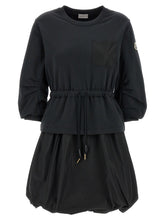 Moncler Two-material Dress Black