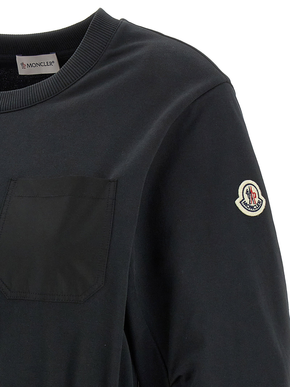 Moncler Two-material Dress Black