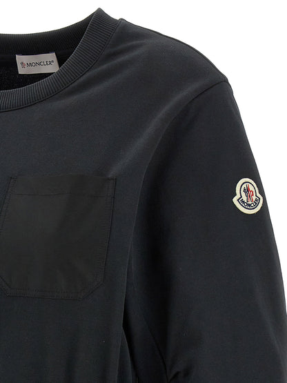 Moncler Two-material Dress Black