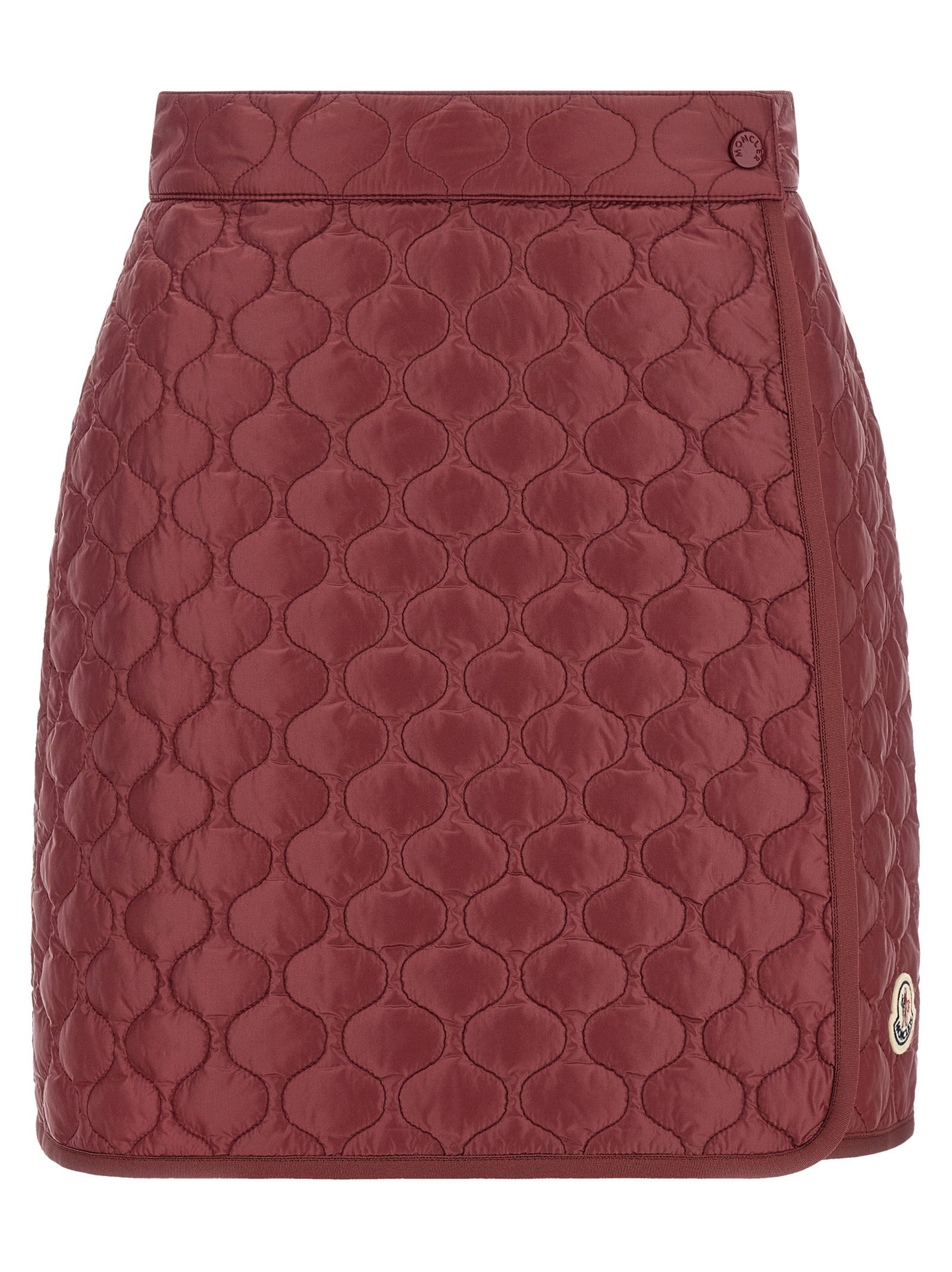 Moncler Square Quilting Skirt Bordeaux