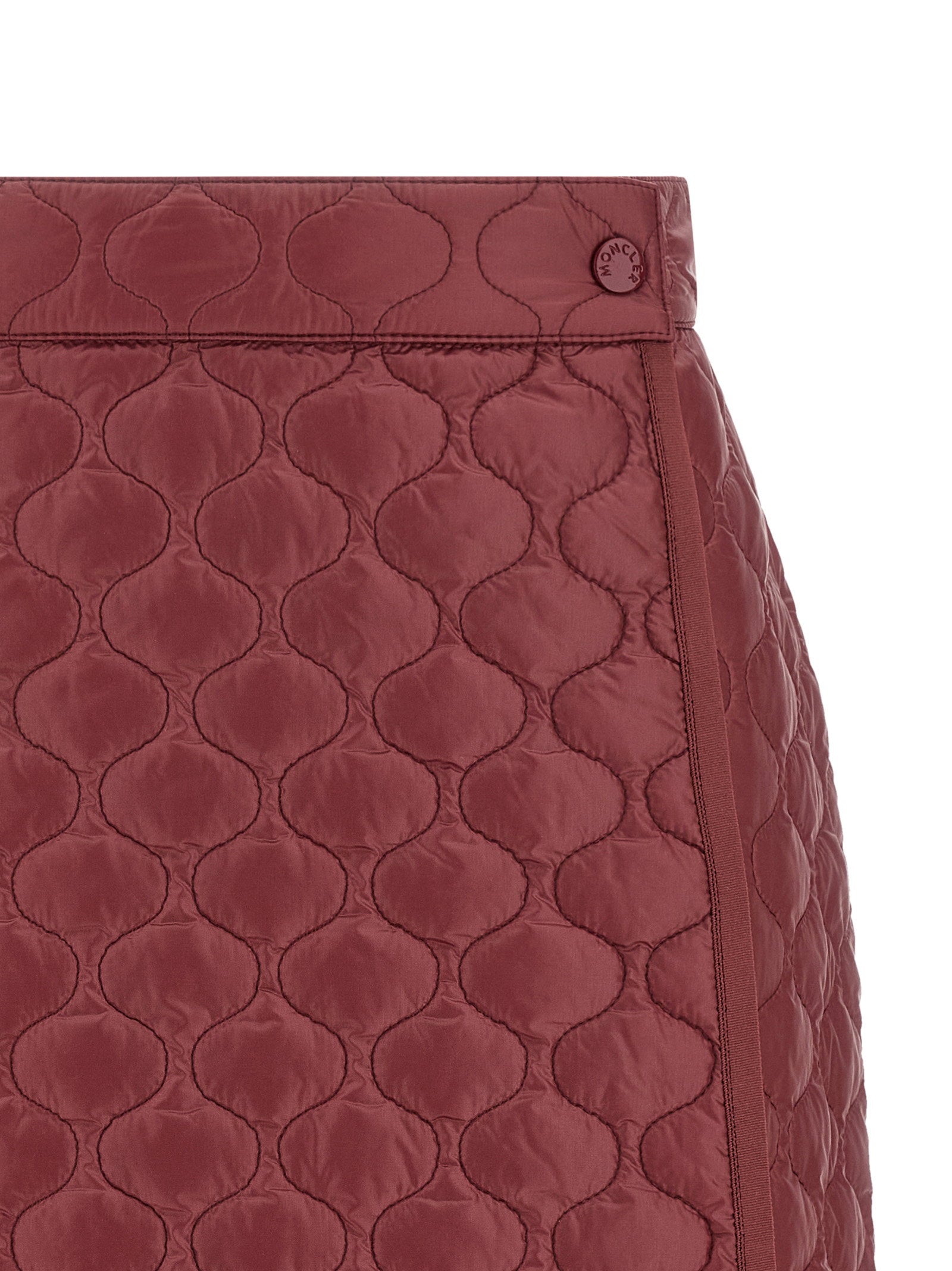 Moncler Square Quilting Skirt Bordeaux