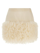 Moncler Teddy Insert Skirt White