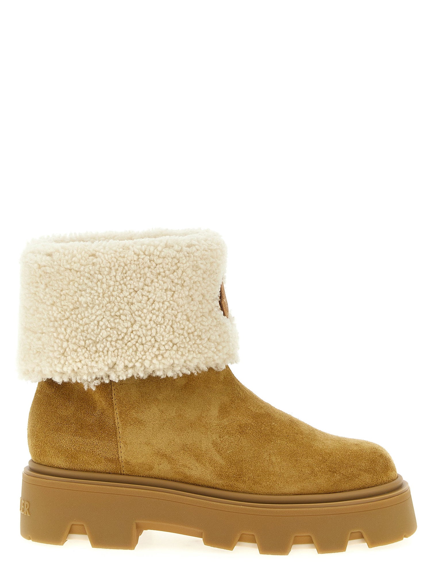 Moncler Aurea Ankle Boots Beige