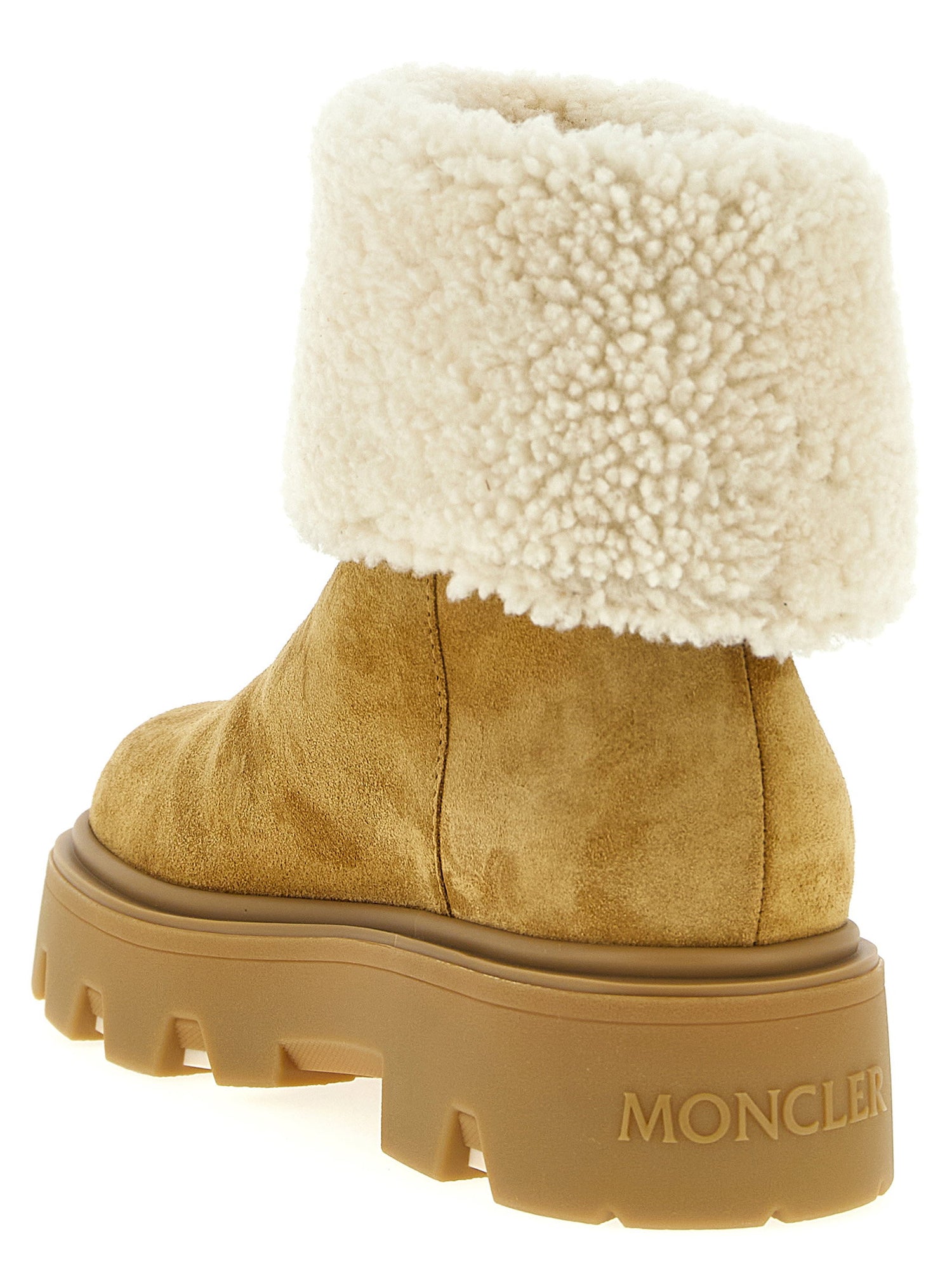 Moncler Aurea Ankle Boots Beige