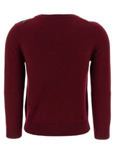 Ganni Burgundy Check Cardigan Bordeaux