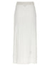 Ganni Shiny Pointelle Knit Skirt White