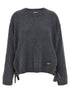 Ganni Side Laces Sweater Gray