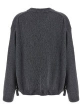 Ganni Side Laces Sweater Gray