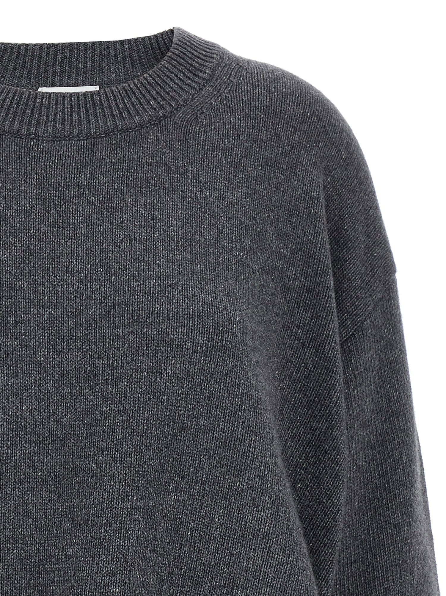 Ganni Side Laces Sweater Gray