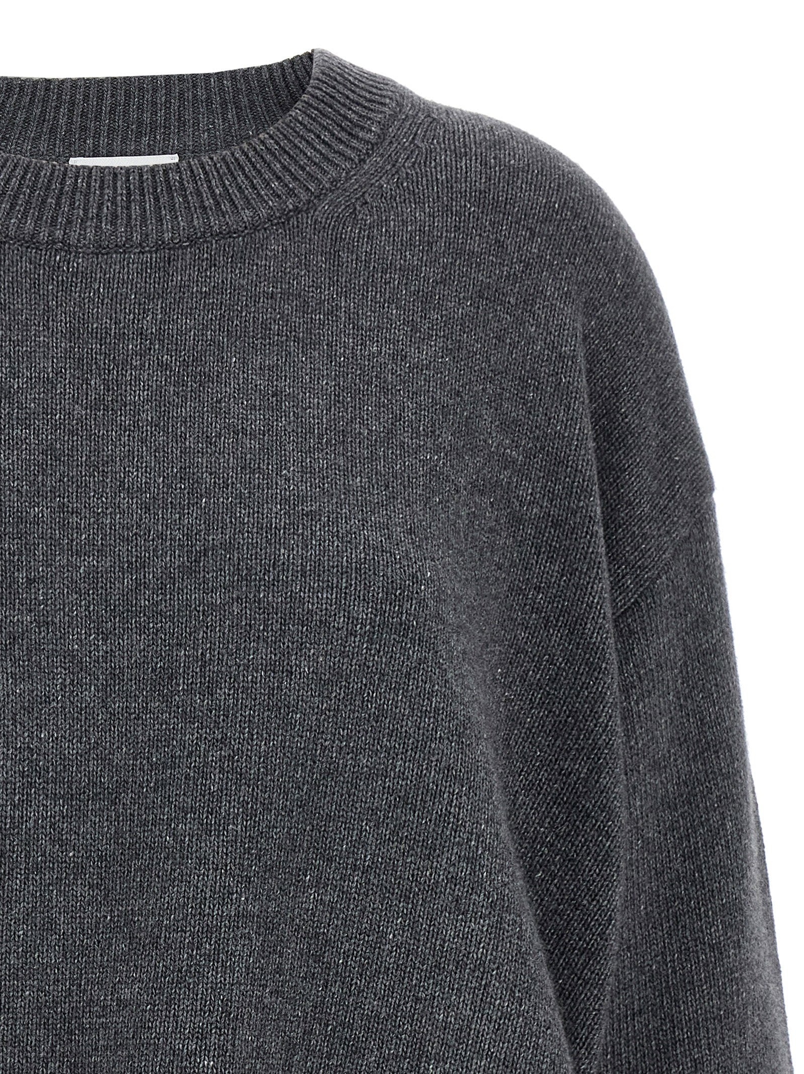 Ganni Side Laces Sweater Gray