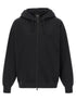 Y-3 Brushed Terry Zip Hoodie Black