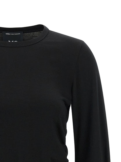 Y-3 Draped Cut T-shirt Black