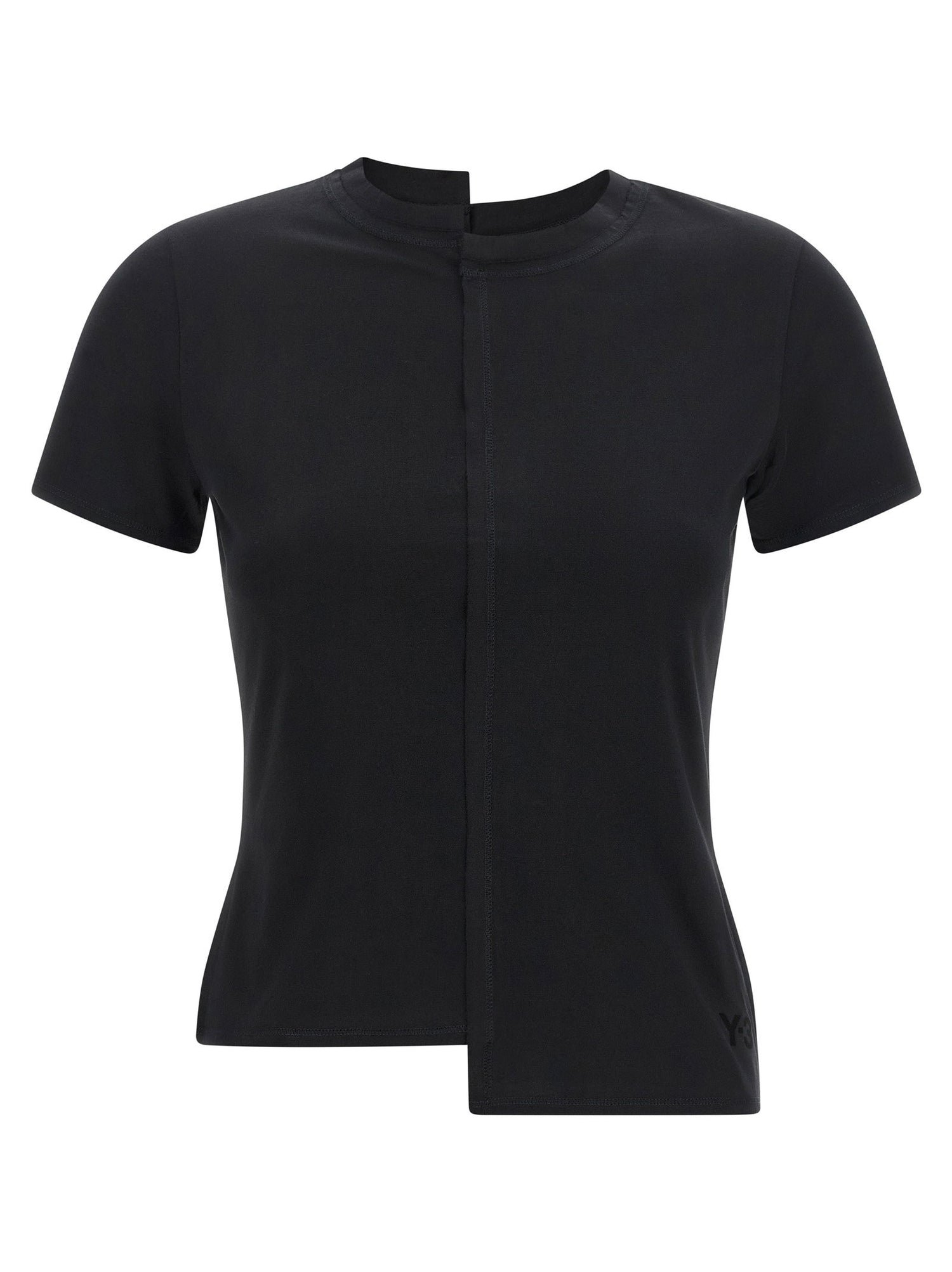 Y-3 Asymmetric T-shirt Black  