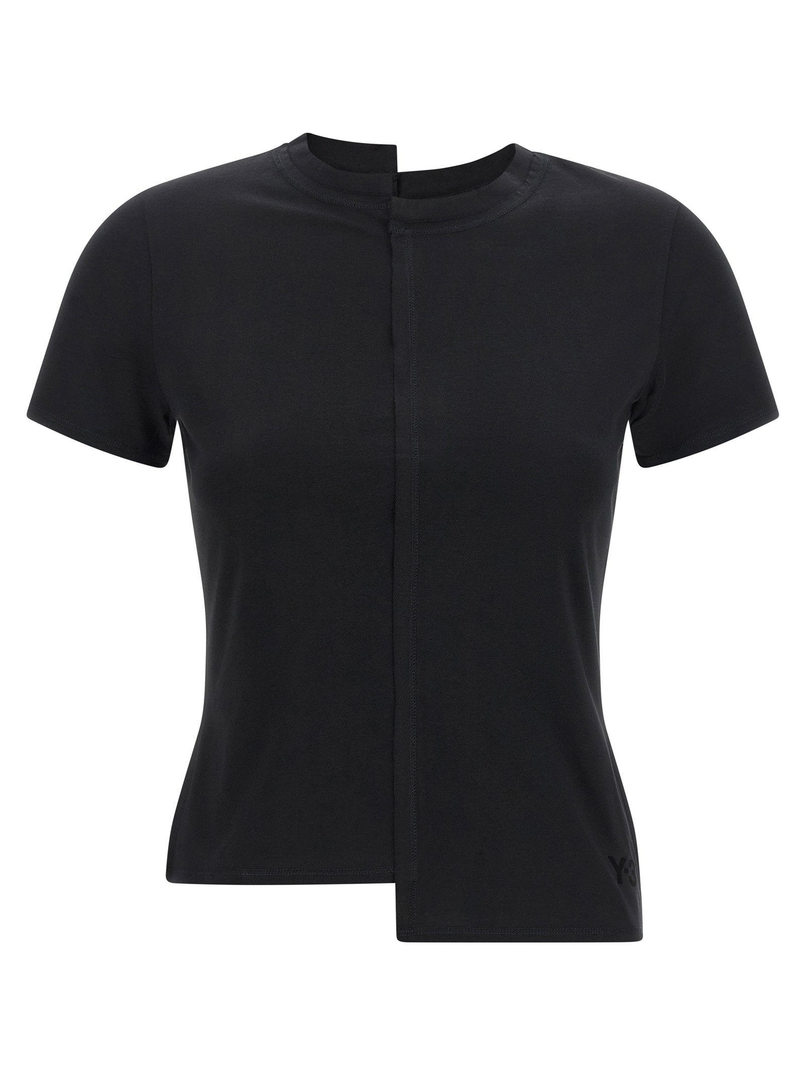 Y-3 Asymmetric T-shirt Black  