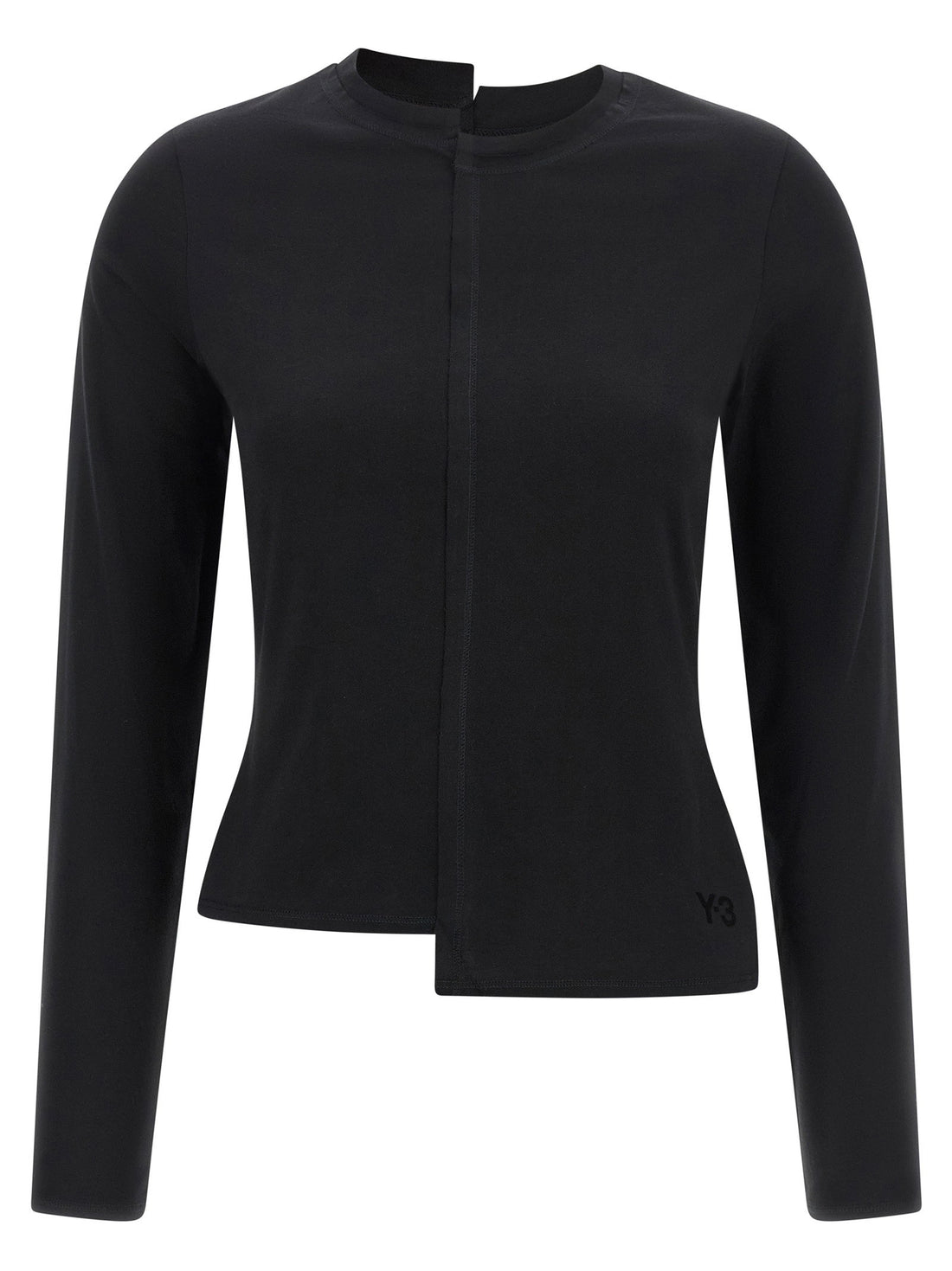 Y-3 Asymmetric T-shirt Black