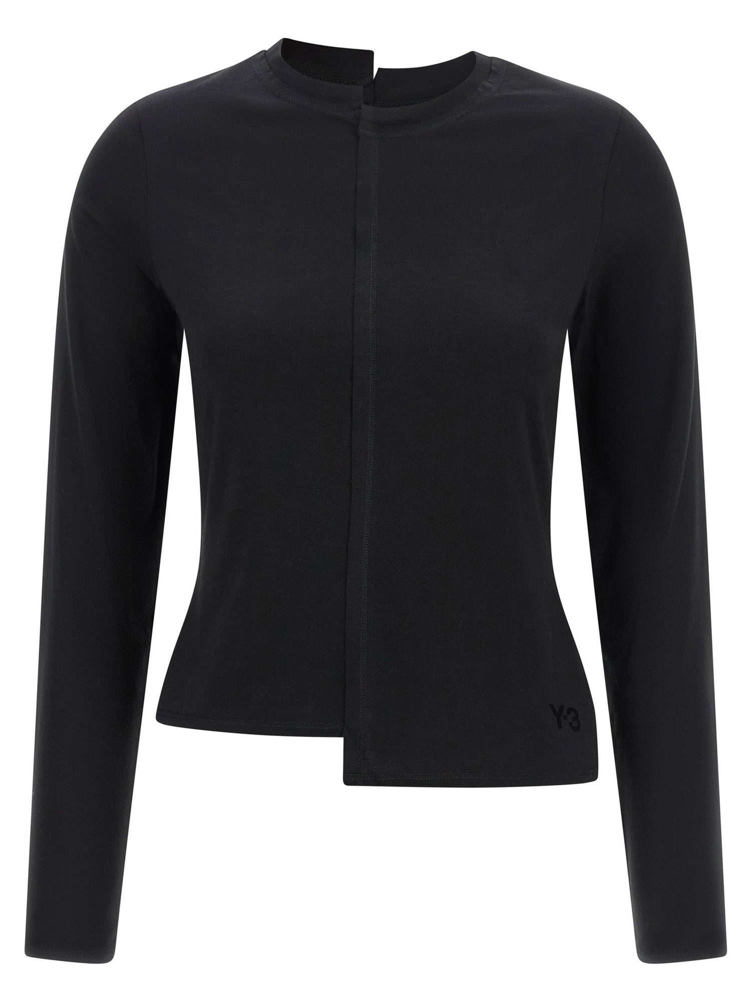 Y-3 Asymmetric T-shirt Black