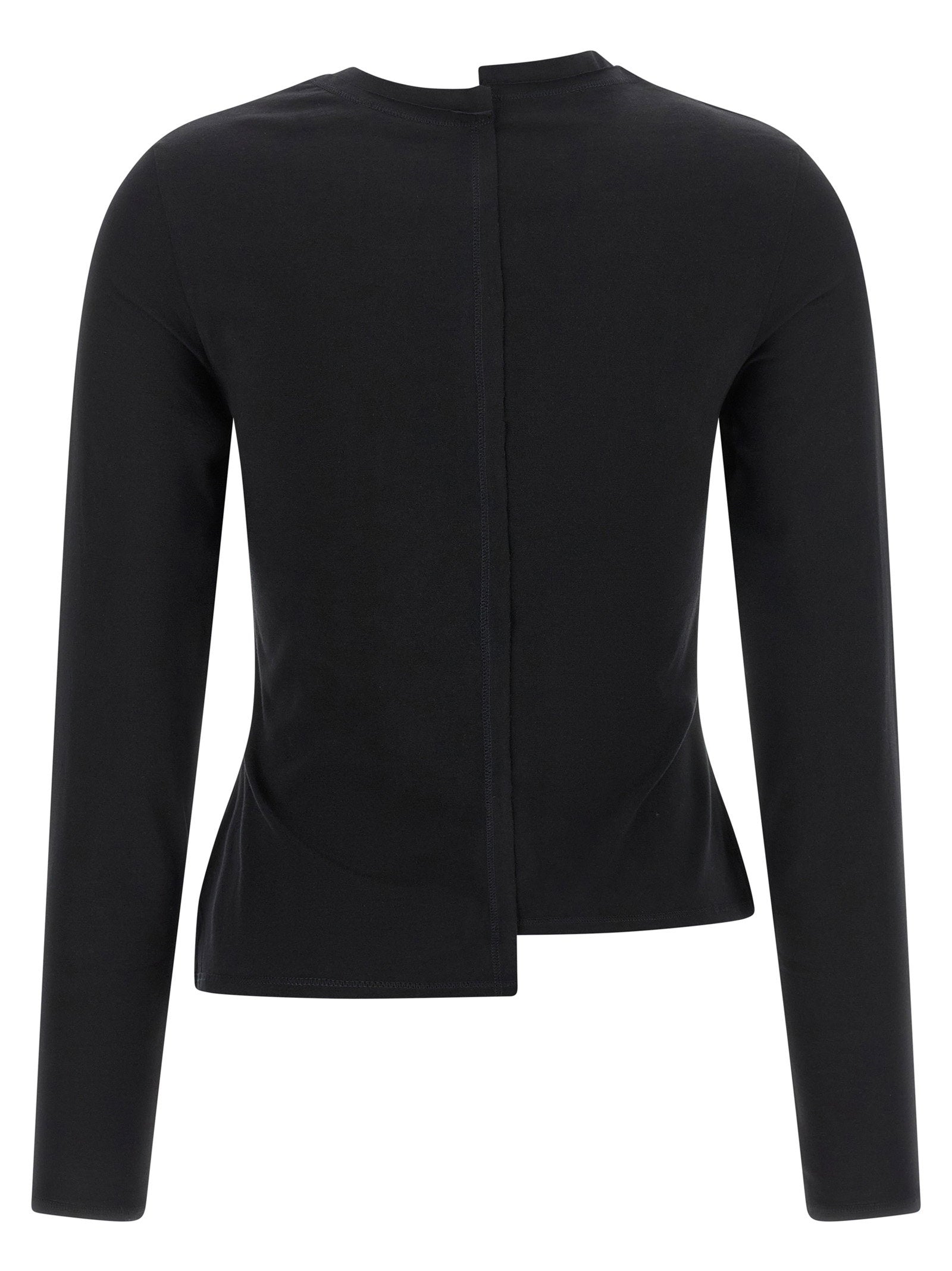 Y-3 Asymmetric T-shirt Black
