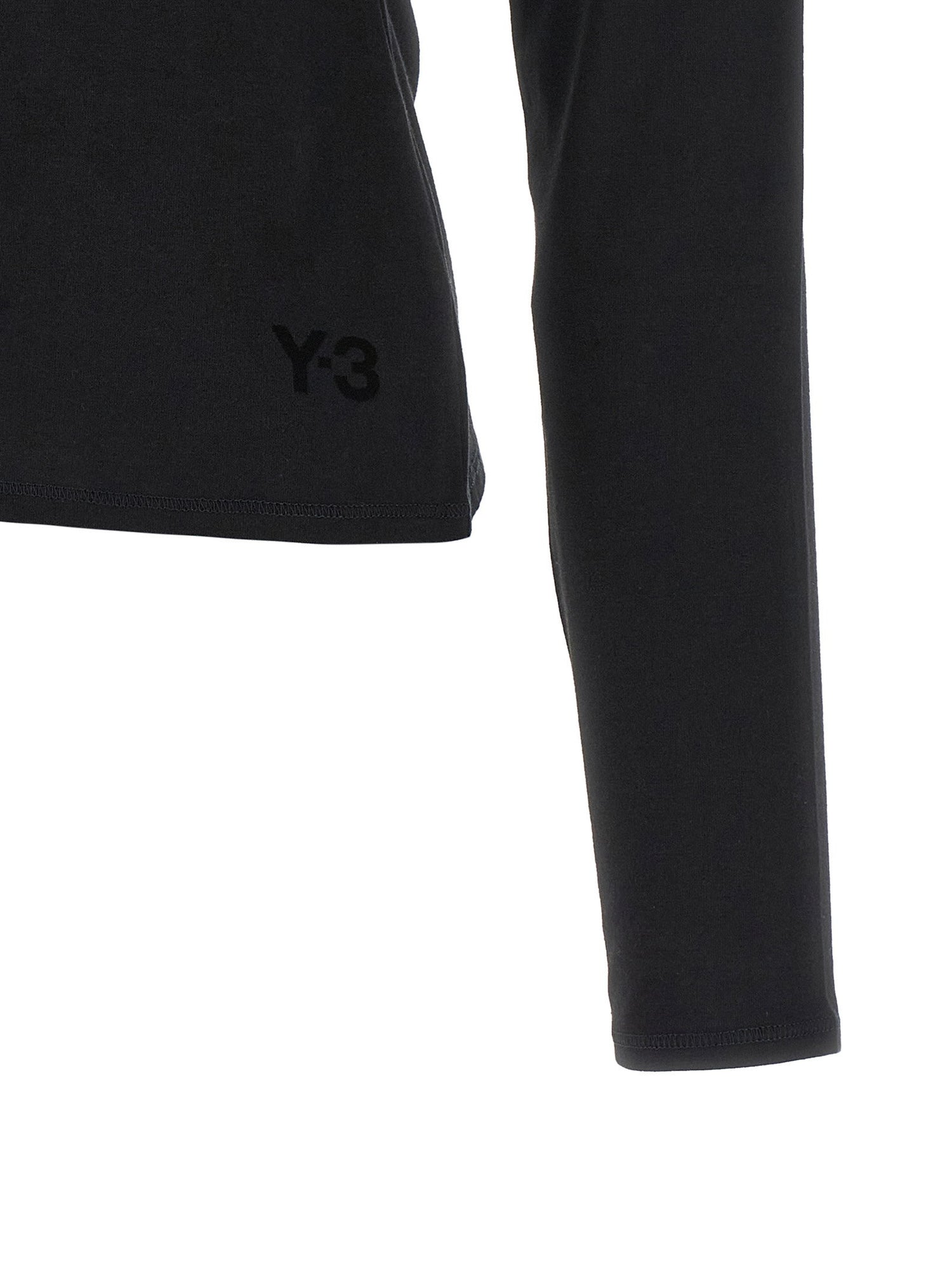Y-3 Asymmetric T-shirt Black