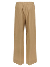 Moncler Grosgrain Logo Patch Pants Beige