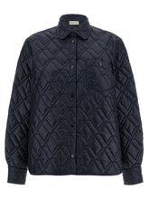 Moncler Quilted Overshirt Blue