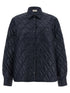 Moncler Quilted Overshirt Blue