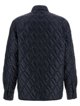 Moncler Quilted Overshirt Blue