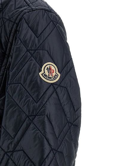 Moncler Quilted Overshirt Blue