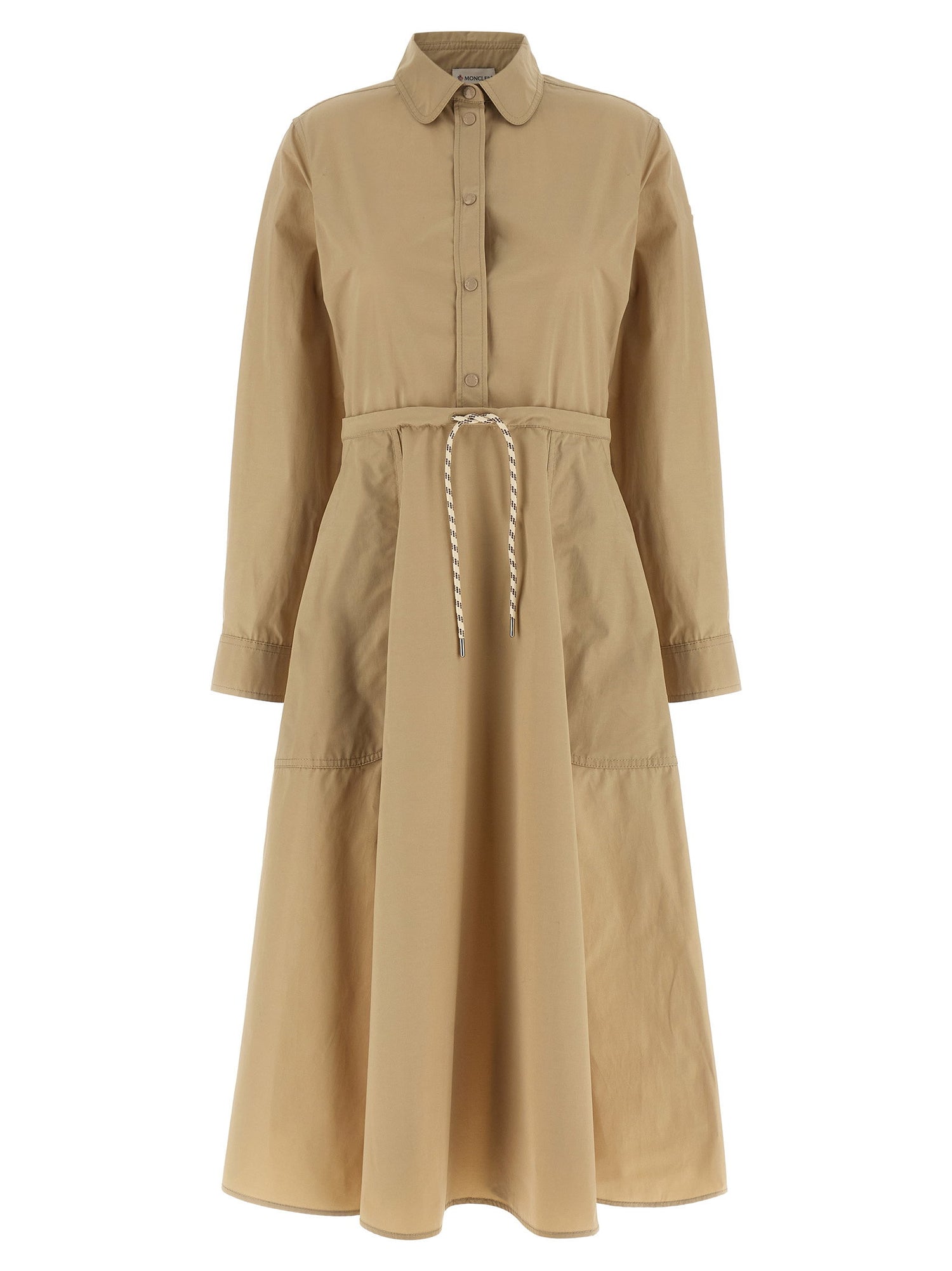 Moncler Chemisier Dress Beige