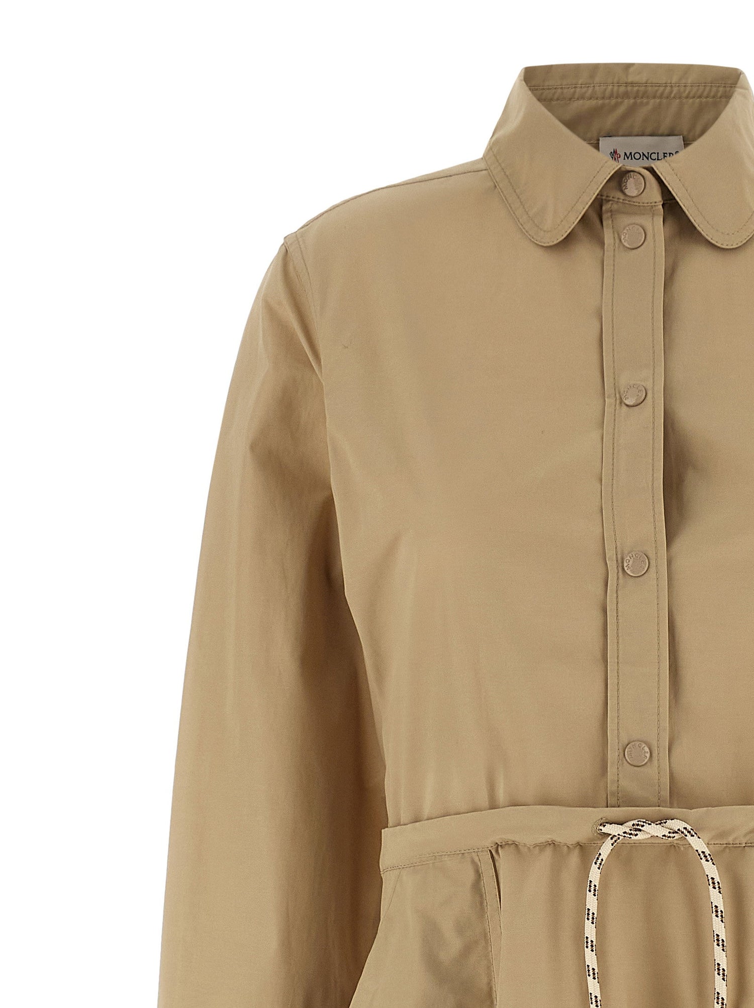 Moncler Chemisier Dress Beige
