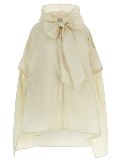 Moncler Taffeta Cape Beige