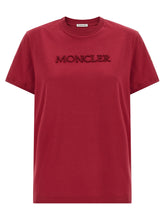 Moncler Logo Embroidery T-shirt Red