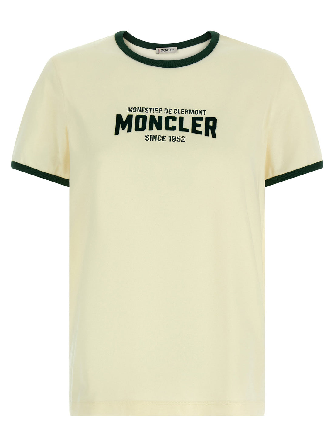 Moncler Flocked Logo T-shirt Beige