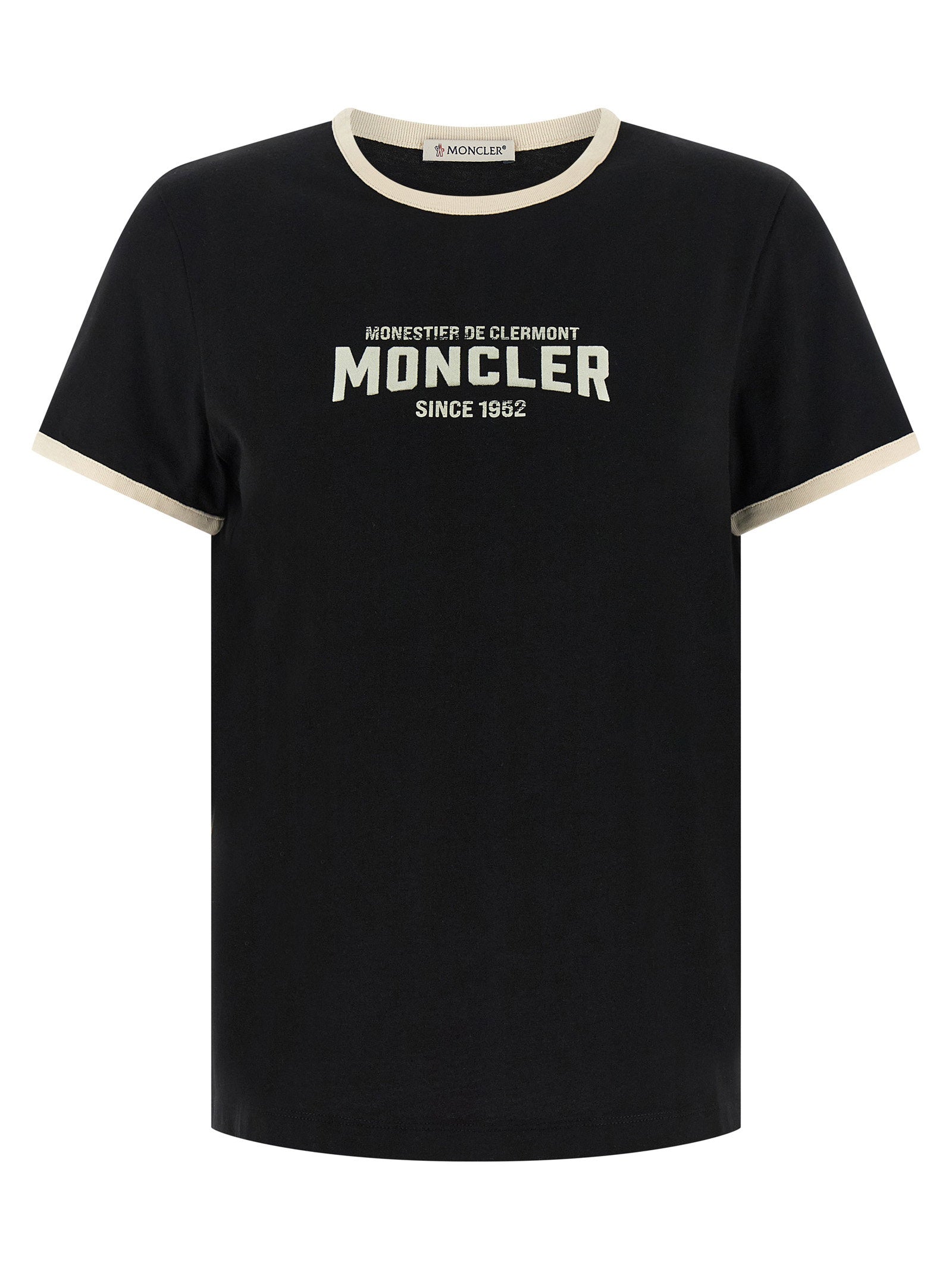Moncler Flocked Logo T-shirt Black