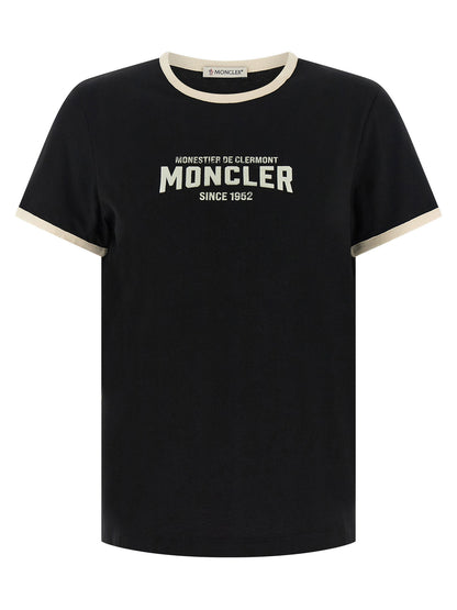 Moncler Flocked Logo T-shirt Black