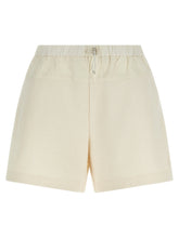 Moncler Bouclé Shorts White