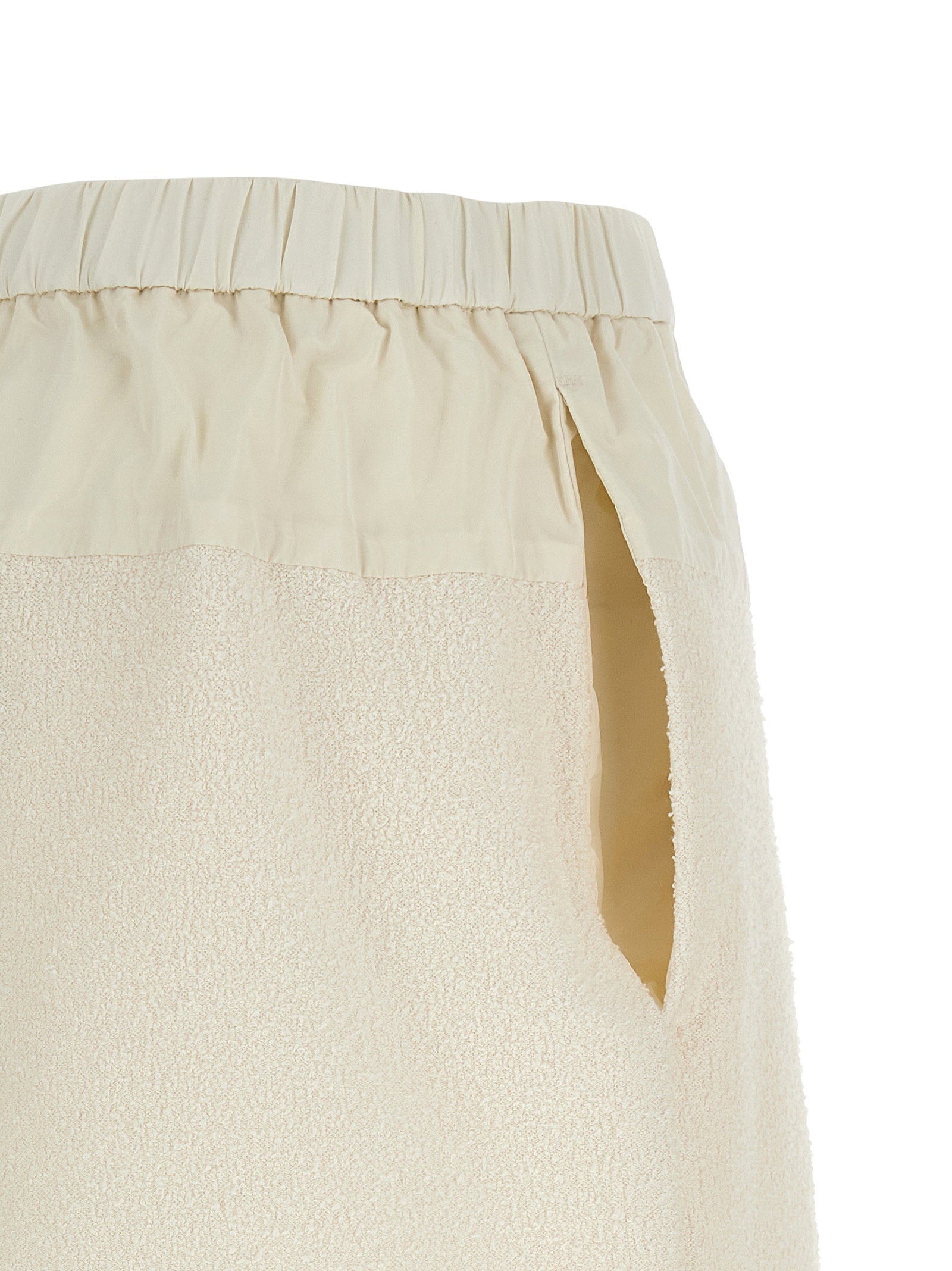 Moncler Bouclé Shorts White