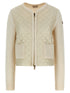 Moncler Padded Cardigan Beige