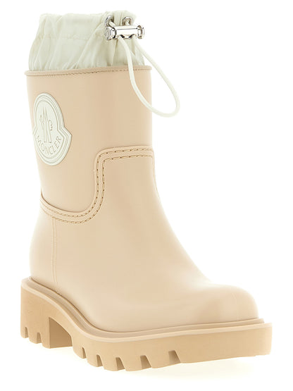 Moncler Kickstream Rain Boots Beige