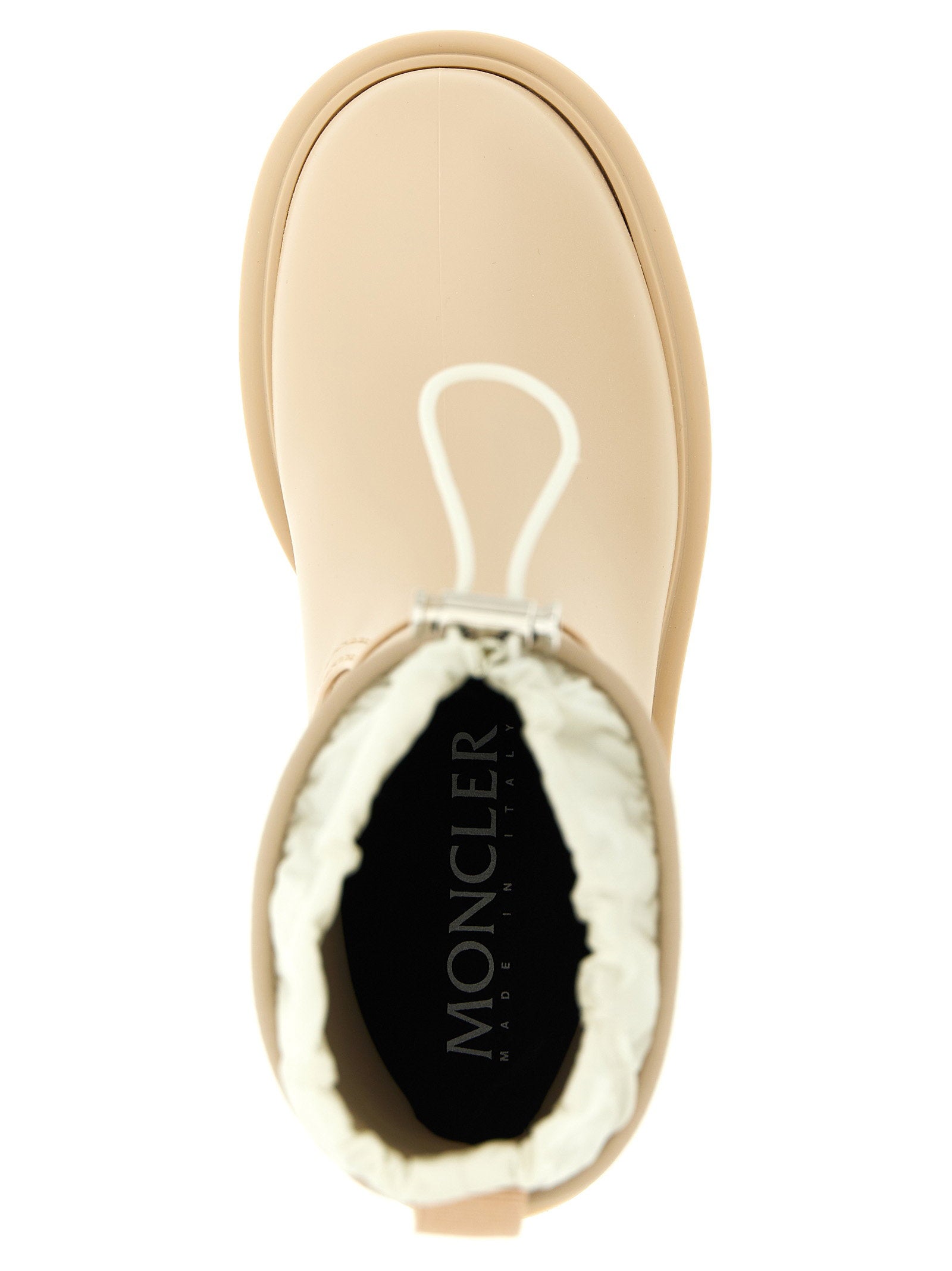 Moncler Kickstream Rain Boots Beige