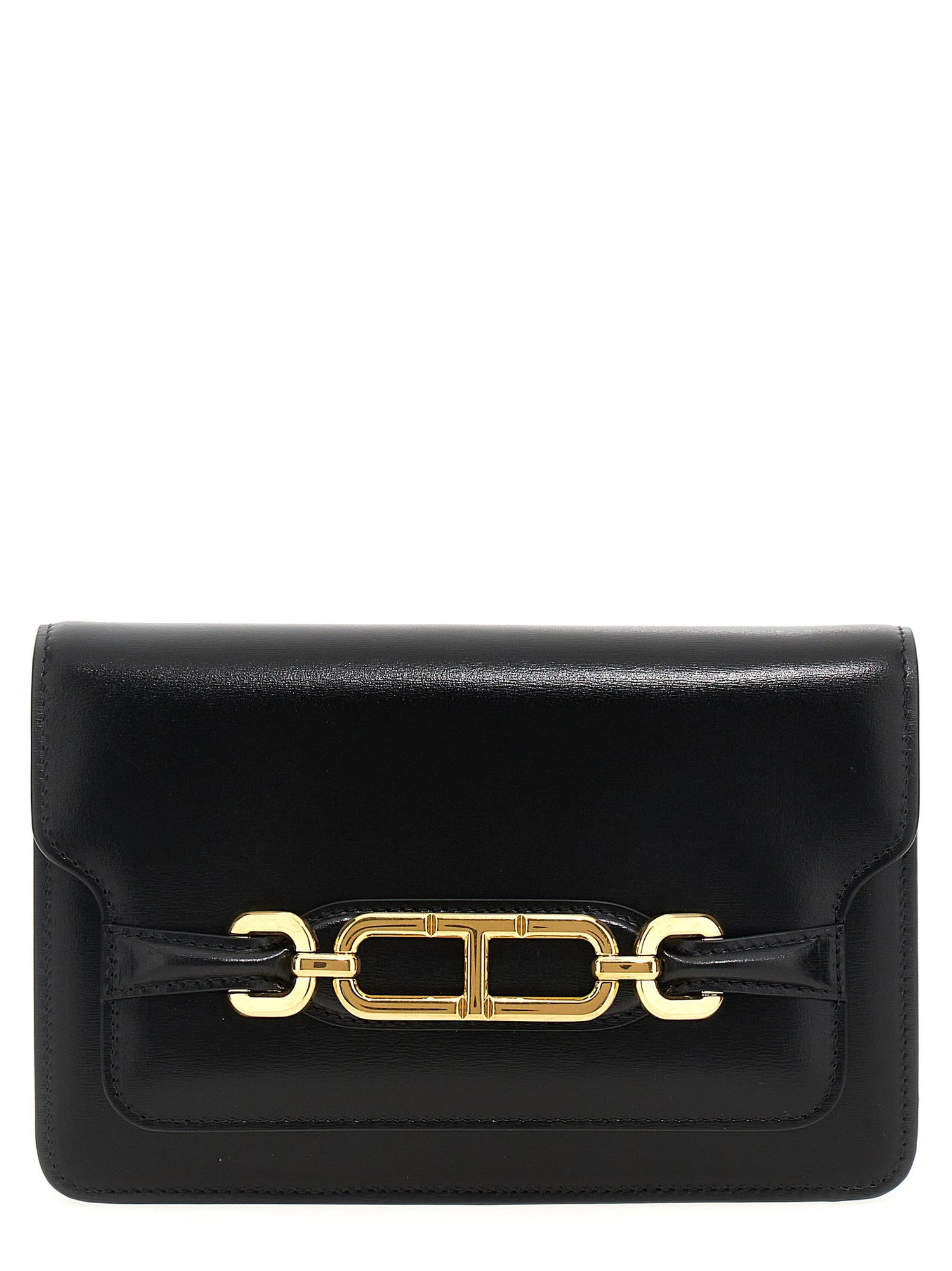 Tom Ford Small Leather Crossbody Bag Black