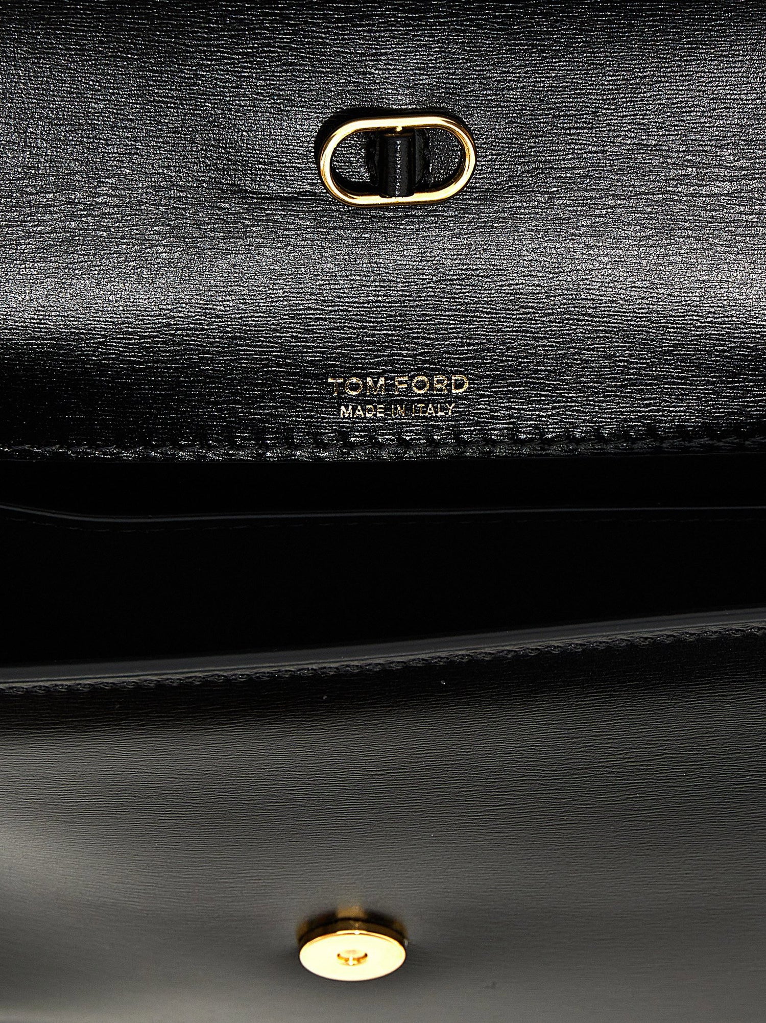 Tom Ford Small Leather Crossbody Bag Black