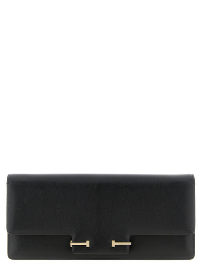 Tom Ford Supple Grain Shoulder Bag Black