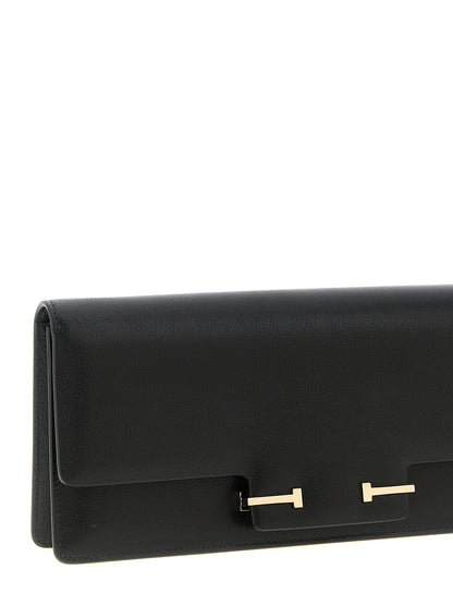 Tom Ford Supple Grain Shoulder Bag Black