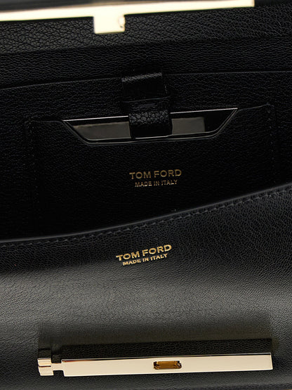 Tom Ford Supple Grain Shoulder Bag Black