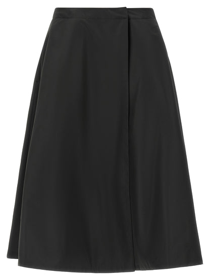 Moncler Padded Taffeta Skirt Black