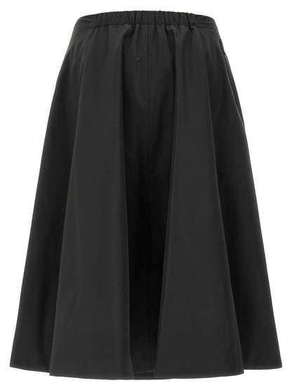 Moncler Padded Taffeta Skirt Black