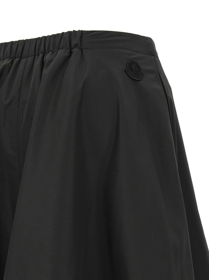 Moncler Padded Taffeta Skirt Black