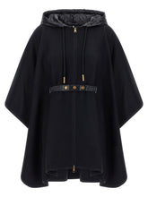 Moncler Two-material Cape Blue