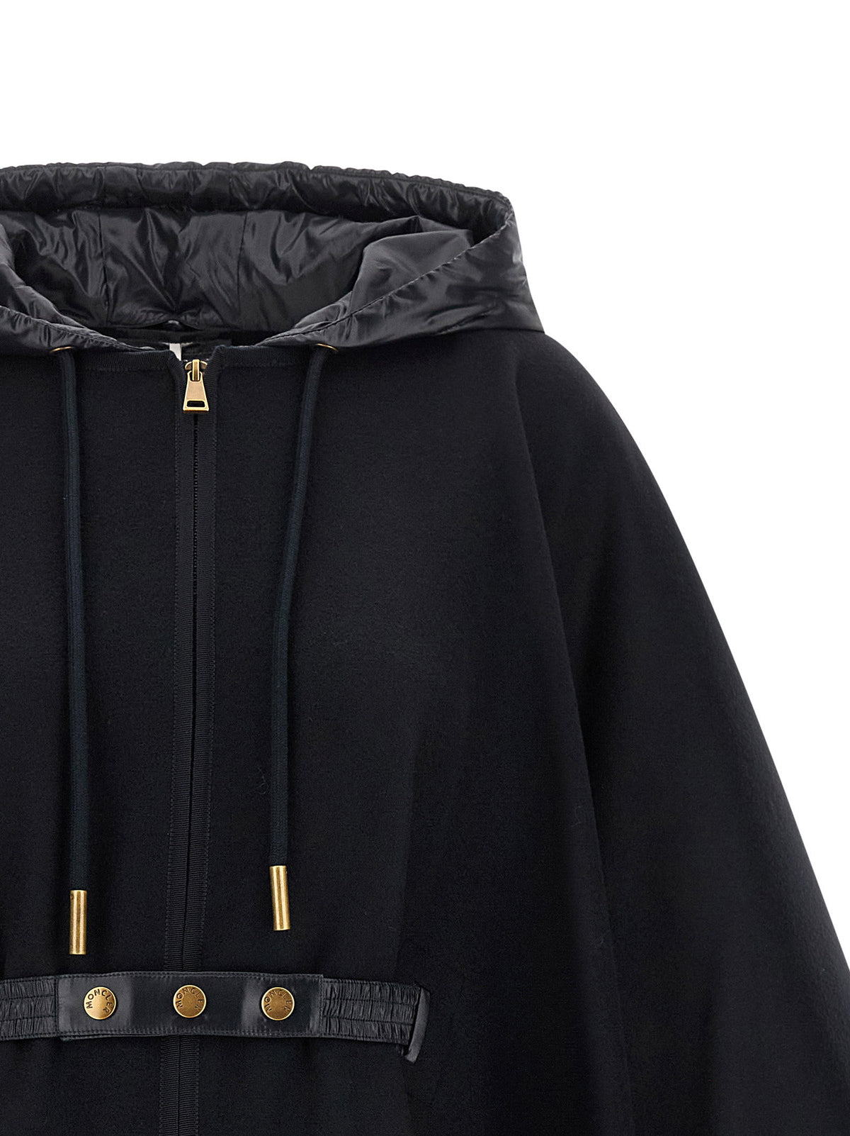 Moncler Two-material Cape Blue